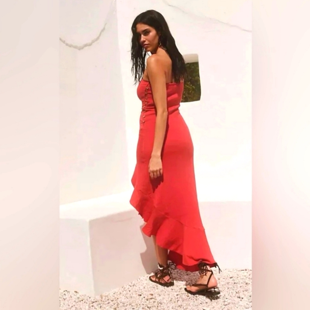 NWOT FREE PEOPLE MADE ME BLUSH MIDI